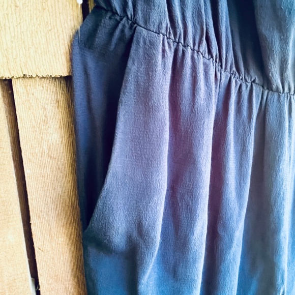 Zara Basic Navy Blue Wrap Jumpsuit Crossover Sleeveless Size XS - Picture 7 of 13